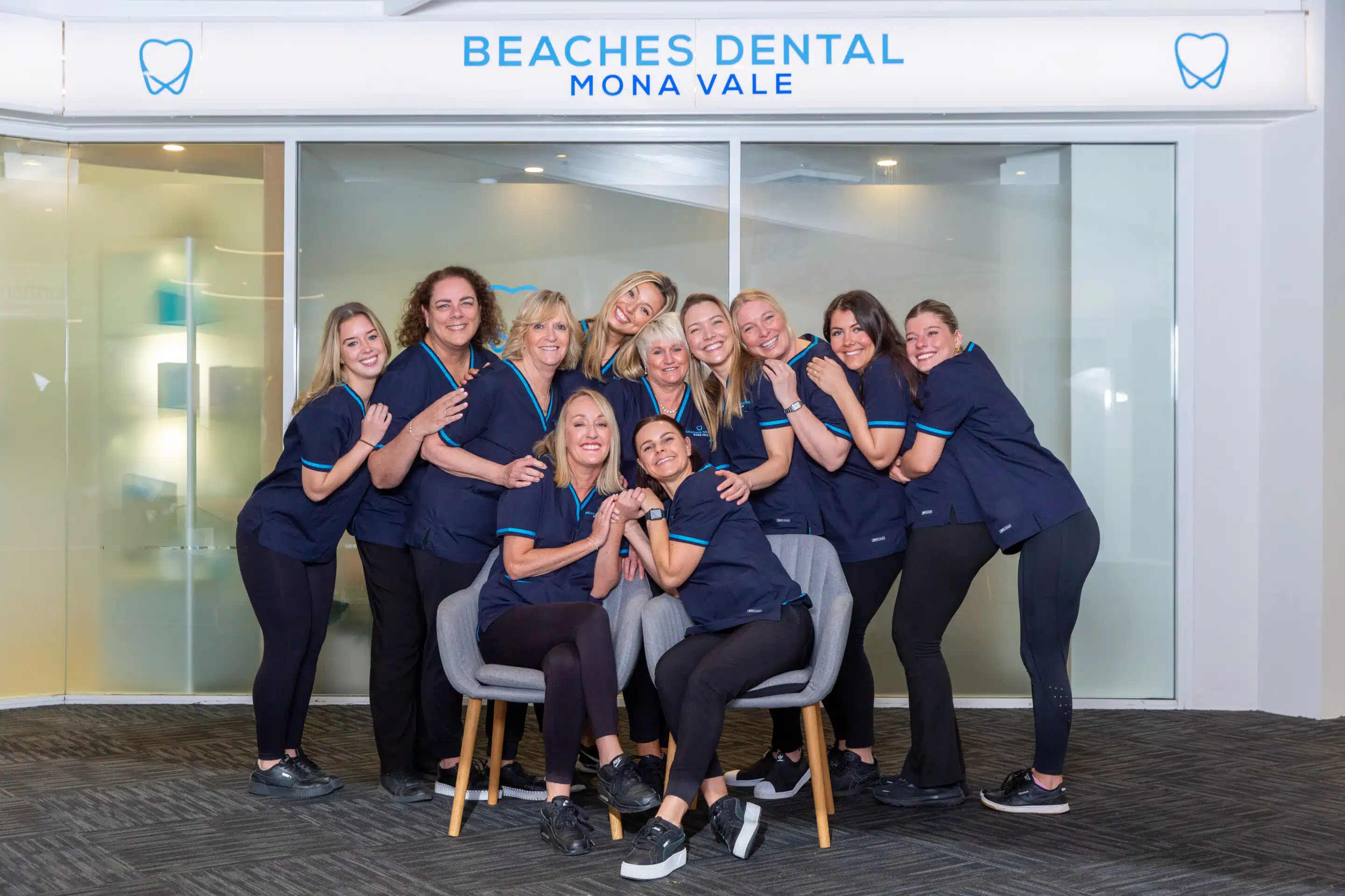 Beaches Dental Mona Vale supporting staff team photo